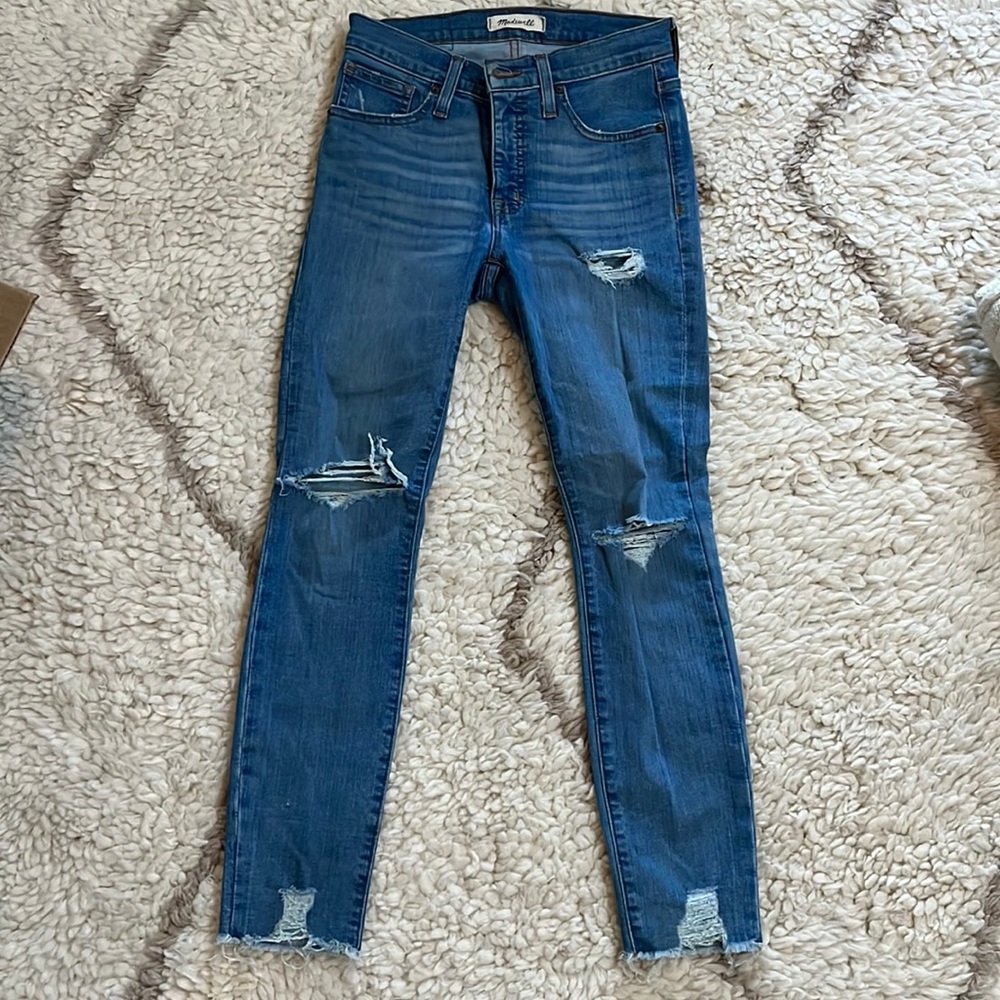 Madewell ripped denim